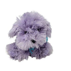 Dan Dee Puppy Dog Plush Stuffed Animal 7" Sitting Purple
